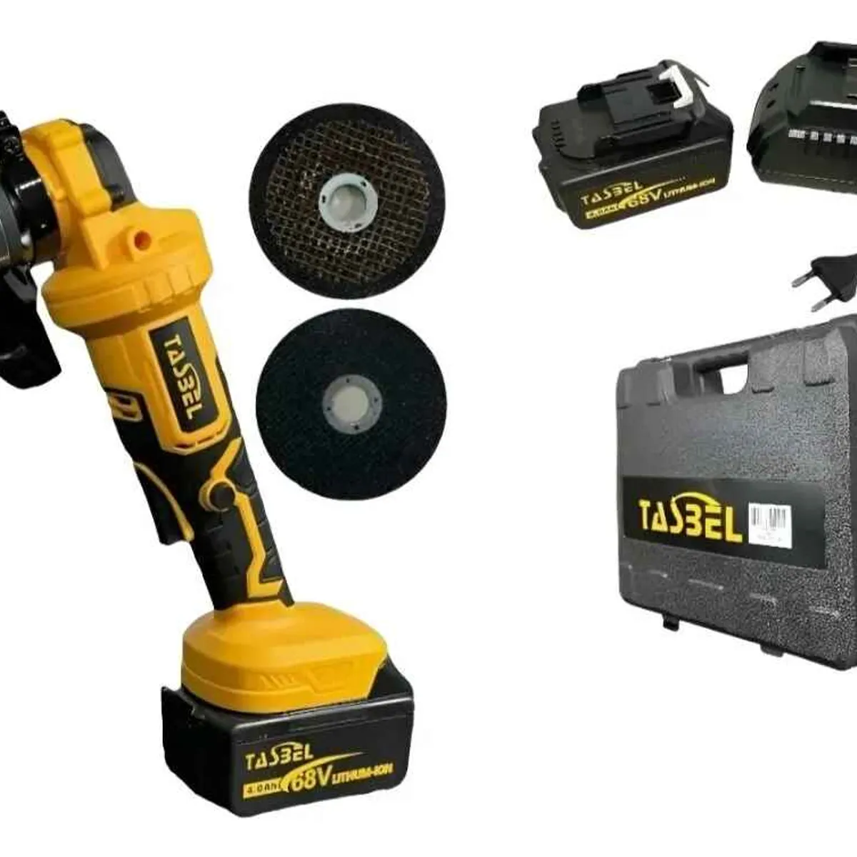 GENERICO - Esmeril Angular Grande Inalámbrico Con Batería Y Cargador