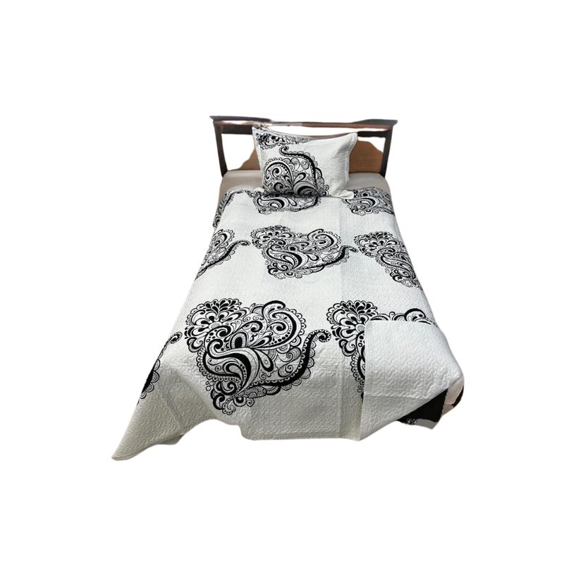 GENERICO - Cubrecama Verano Delgado Quilt Estampados Plaza y Media