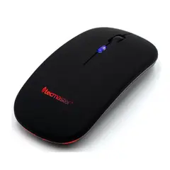 TECMASTER - Mouse Dual Recargable Inalámbrico Bluetooth Negro