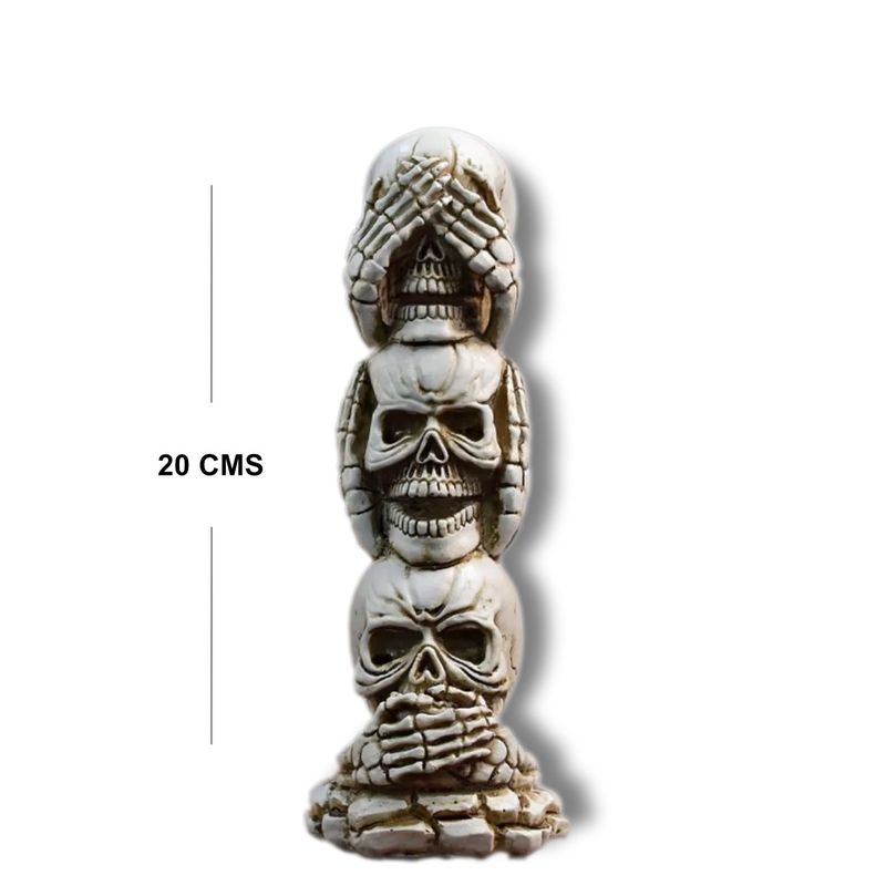 HALLOWEEN - CALAVERA TRIPLE RESINA