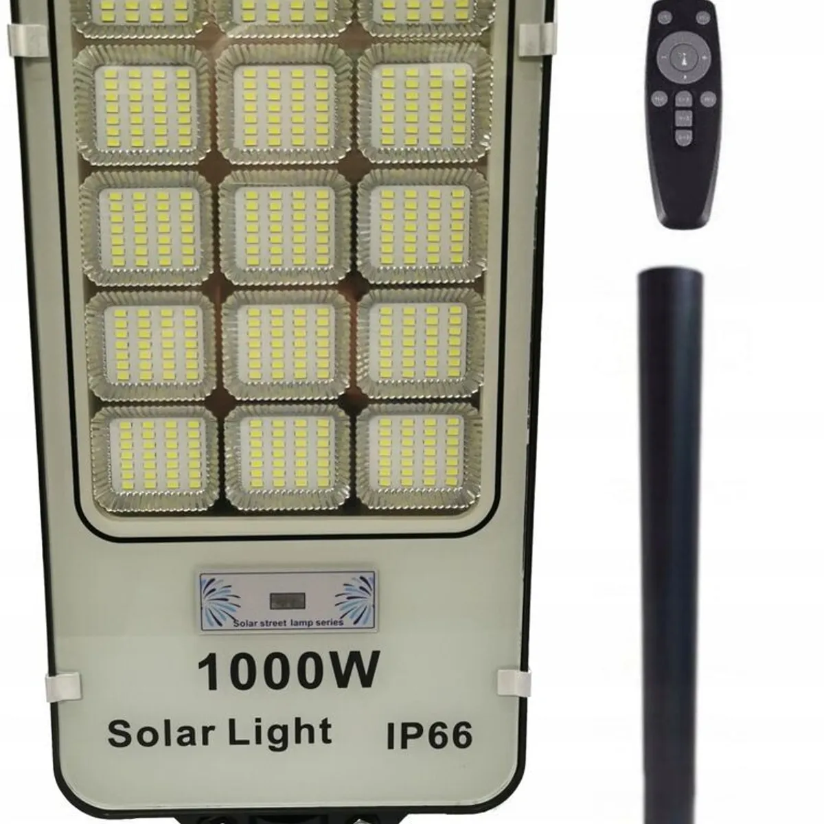 GENERICO - X2 Focos Solares Alta Potencia 1000w Exterior Con Poste