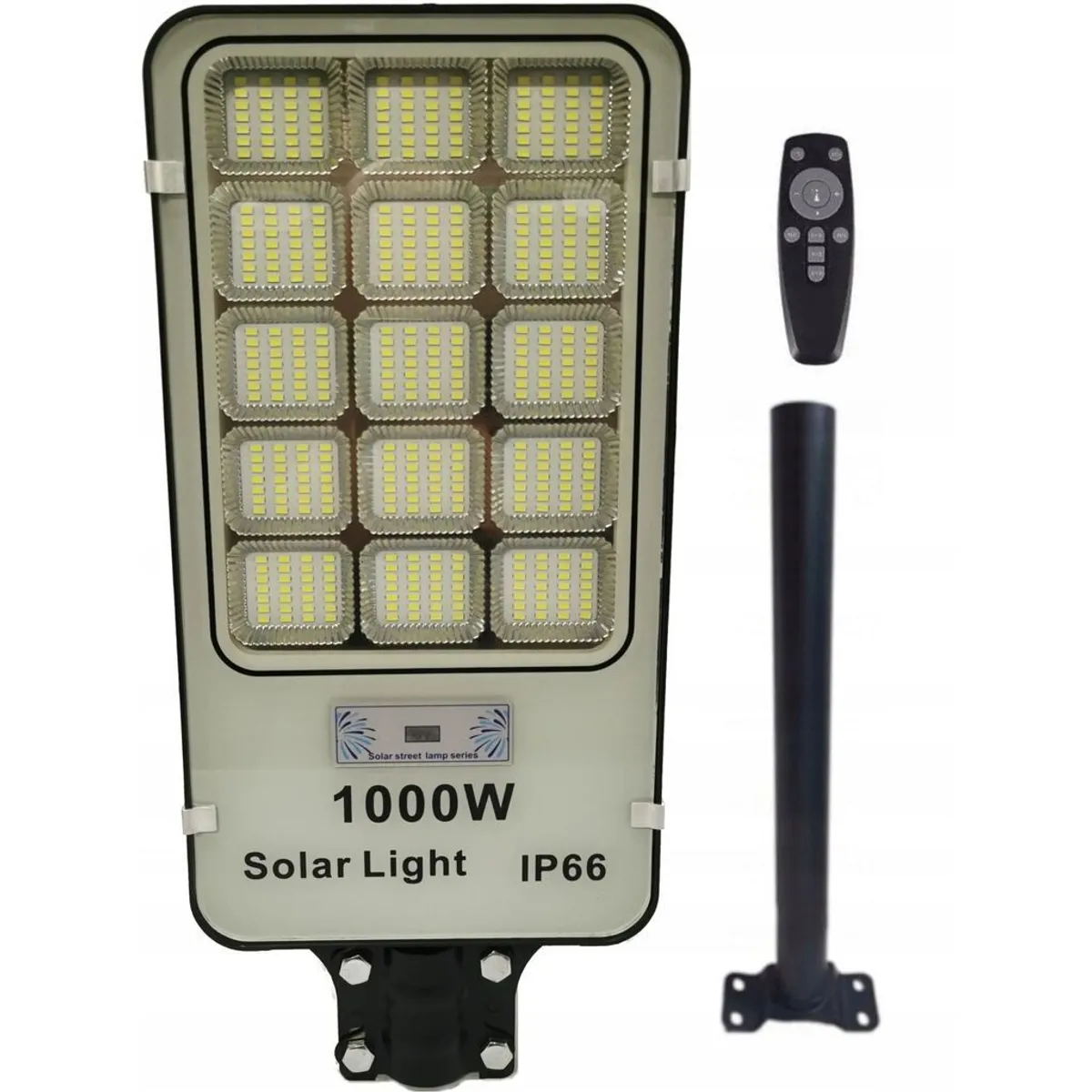 GENERICO - X2 Focos Solares Alta Potencia 1000w Exterior Con Poste