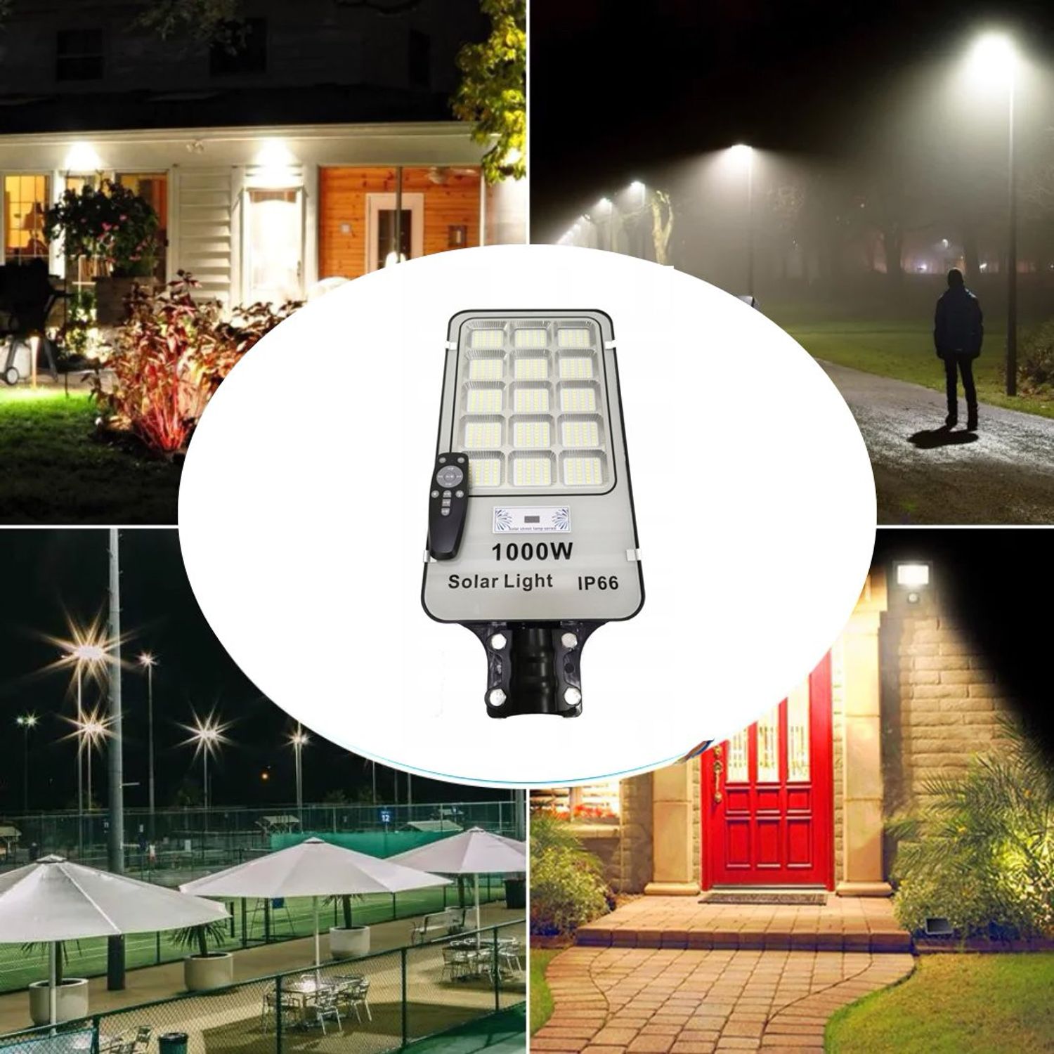 Focos Solares Exteriores Ip65, 57 Led, 3 Modos Luz Blanco Frío | Meses Sin Interés