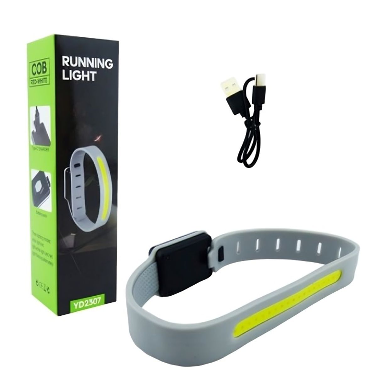 OEM - LUZ LED PARA CORRER PARA BRAZO LUZ BLANCA + ROJA  RECARGABLE