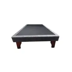 DULCES SUEÑOS - Base Europea Premium 1P Espuma Patas Rosen 90x190 Gris Oscuro