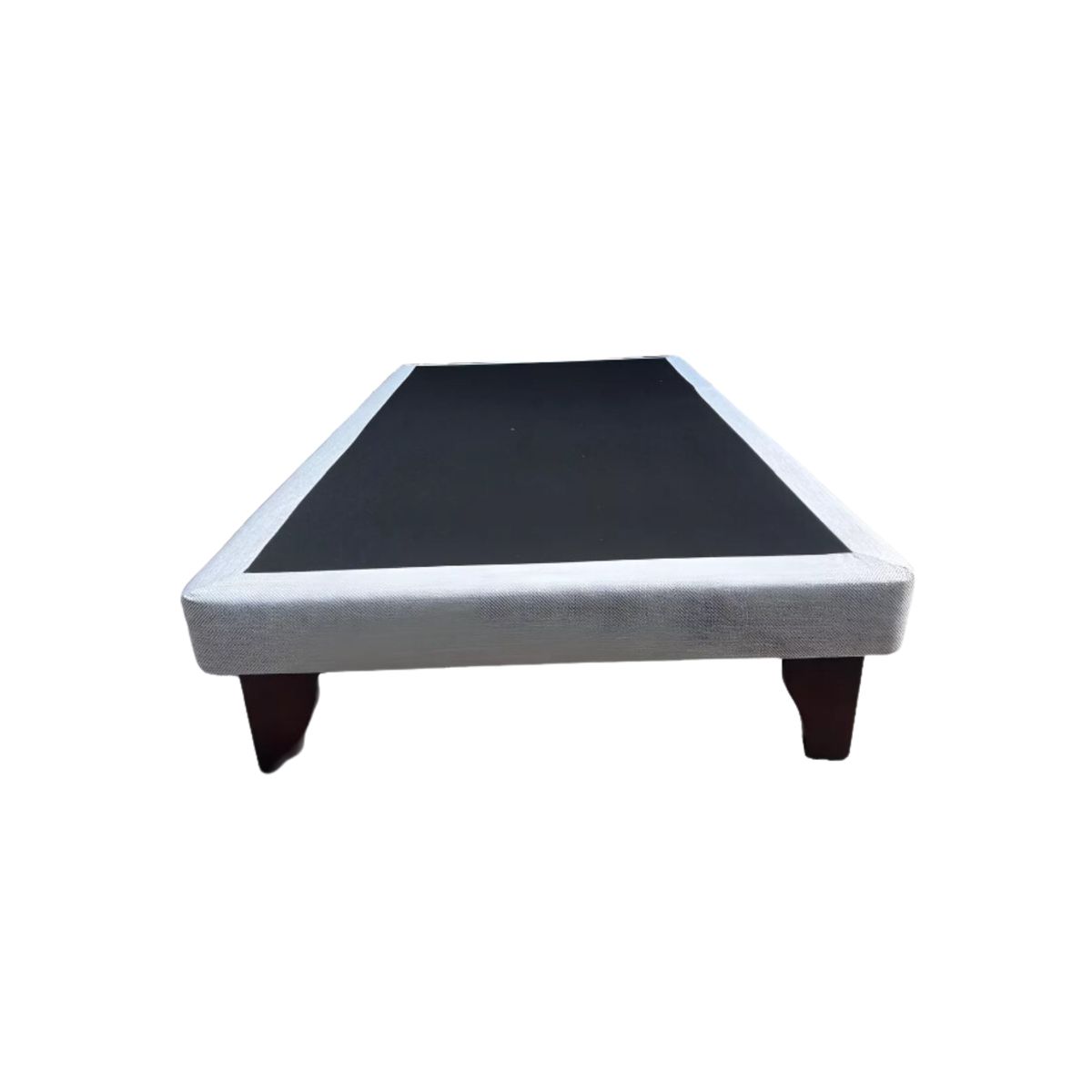 DULCES SUEÑOS - Base Europea Premium 1P 90X190  Espuma  Patas Rosen  Gris claro