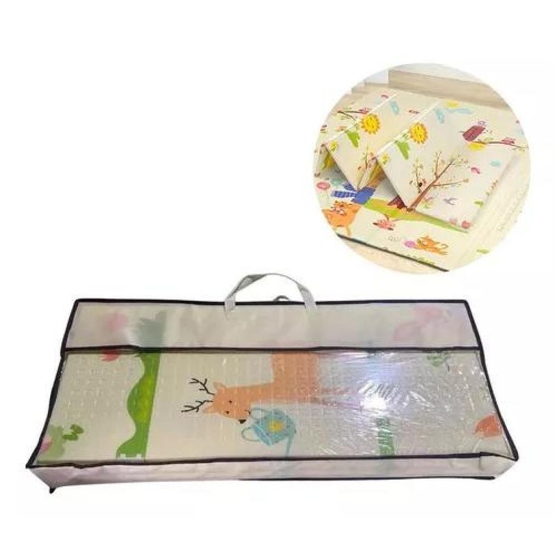 GENERICO - Alfombra Antigolpes Bebe Plegable 200x180x1cm Con Bolsa