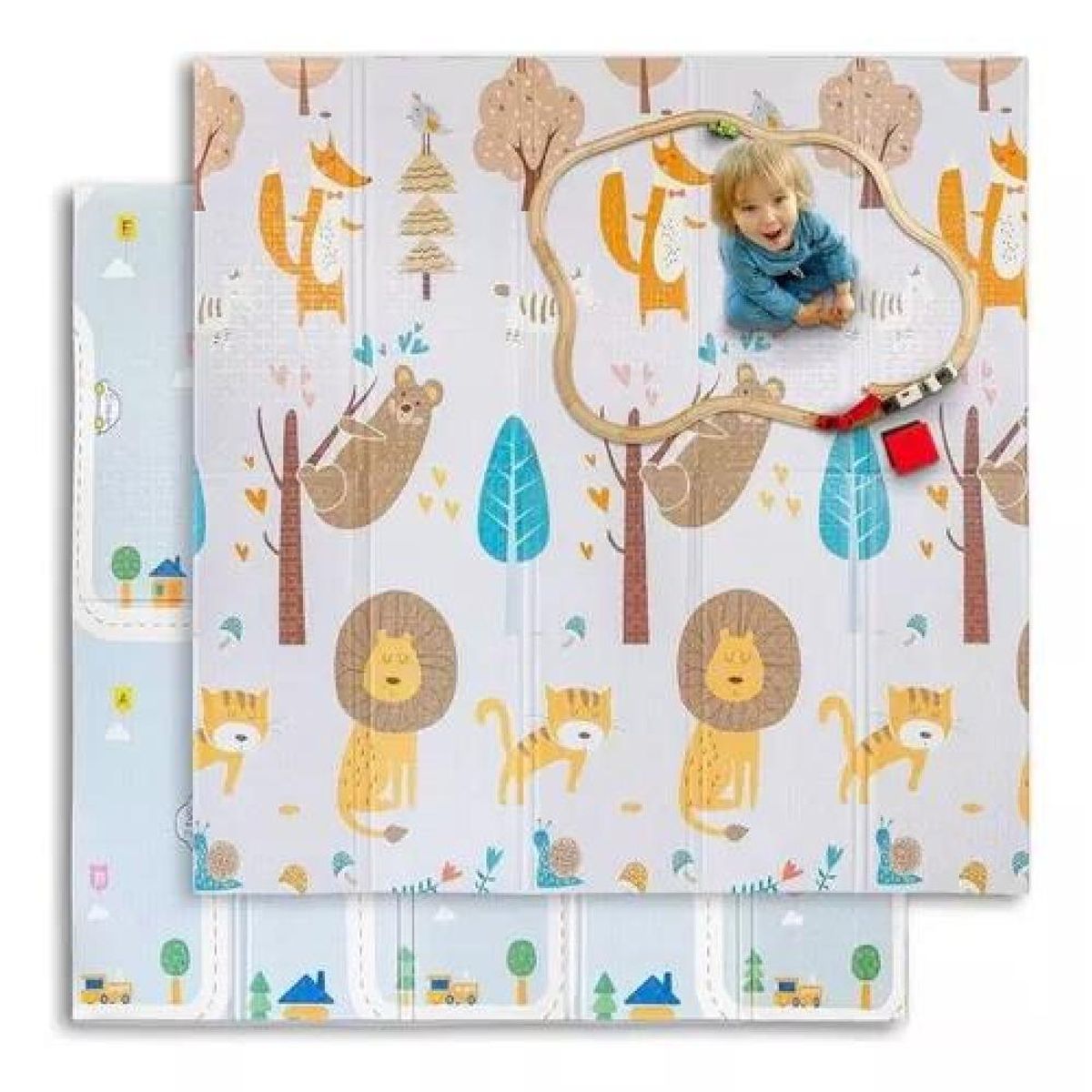 GENERICO - Alfombra Antigolpes Para Niños Bebes Plegable 200150cm