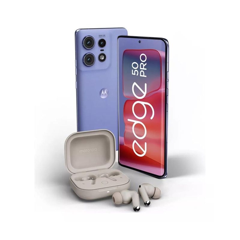 MOTOROLA - Motorola Edge 50 Pro+Moto Buds 12GB/512GB Morado Open Box