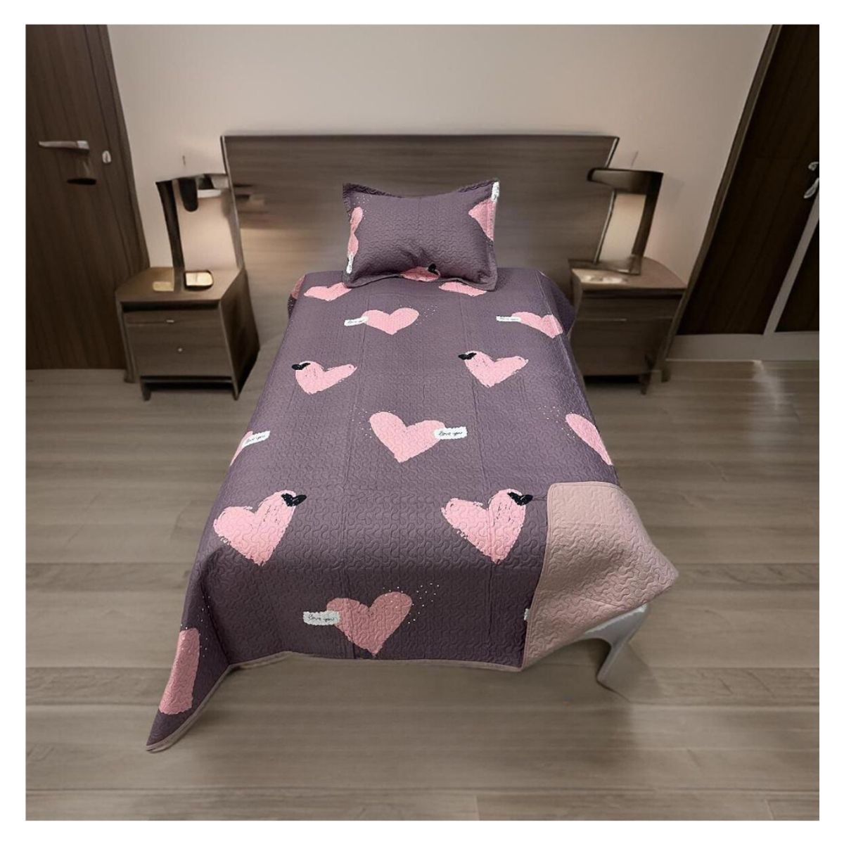 GENERICO - Cubrecama Verano Delgado Quilt Estampados Plaza y Media