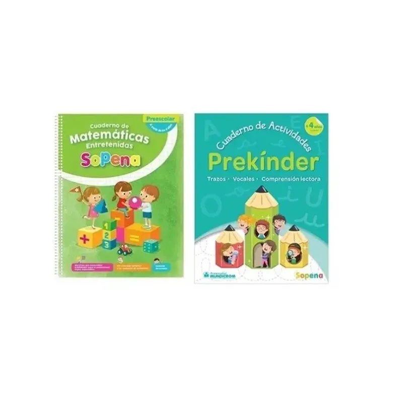 SOPENA - PACK SOPENA  PREKINDER LENGUAJE Y MATEMÁTICAS