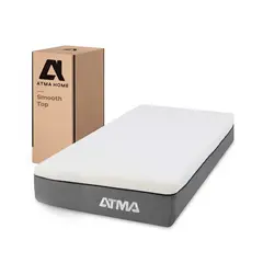 ATMA - Colchon de Espuma Smooth Top Individual 1 Plaza 90x190