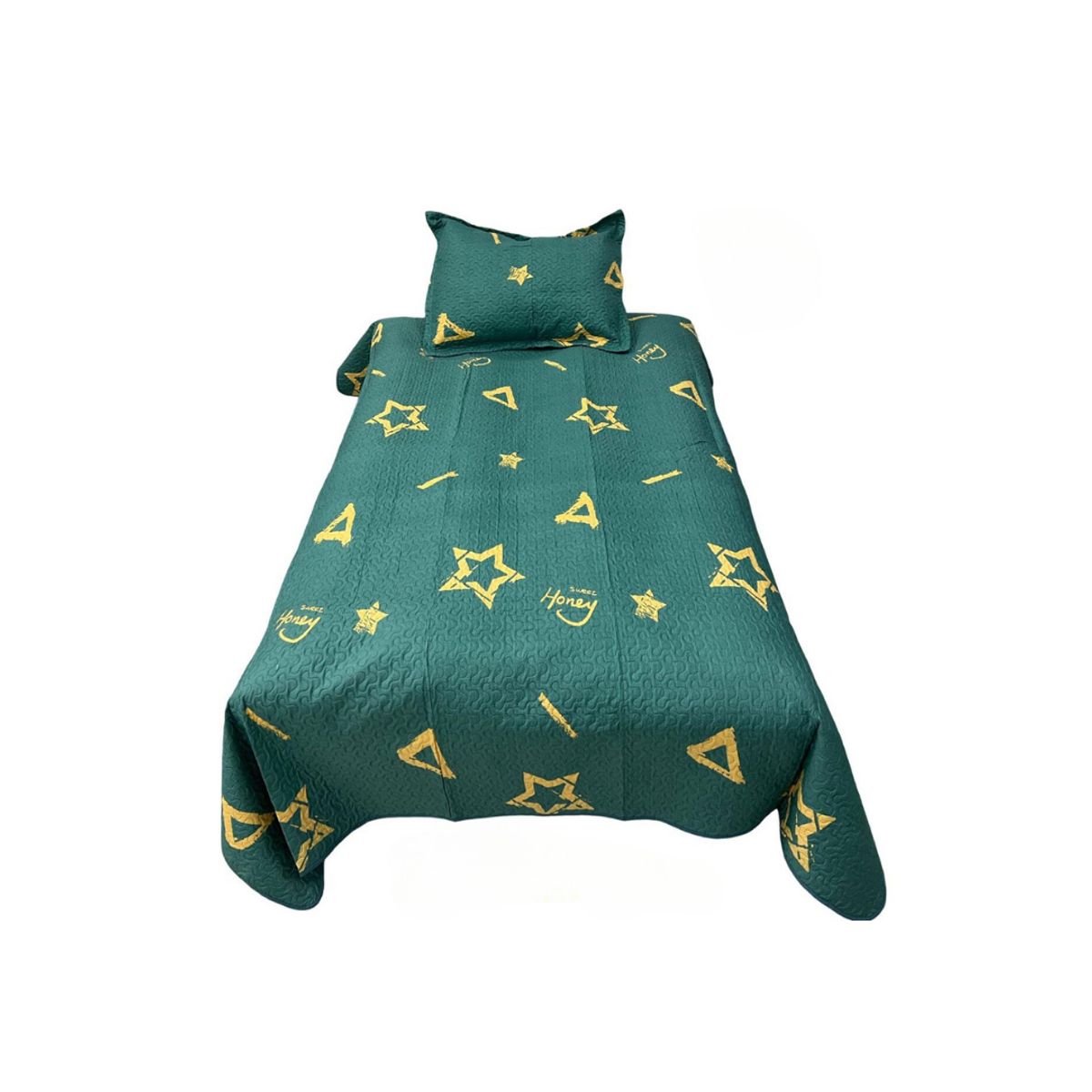 GENERICO - Cubrecama Verano Delgado Quilt Estampados Plaza y Media