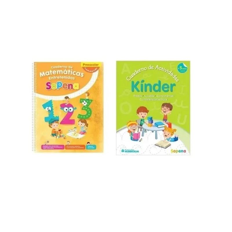 SOPENA - PACK SOPENA KINDER LENGUAJE Y MATEMÁTICAS