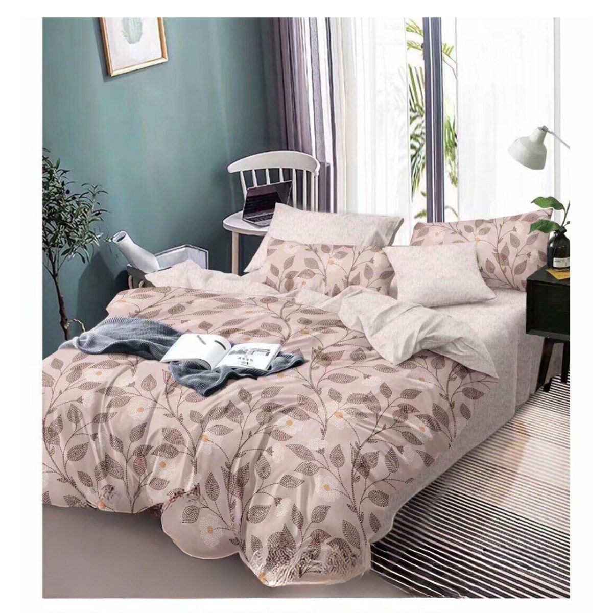 GENERICO - Cubrecama Verano Delgado Quilt Estampados Plaza y Media