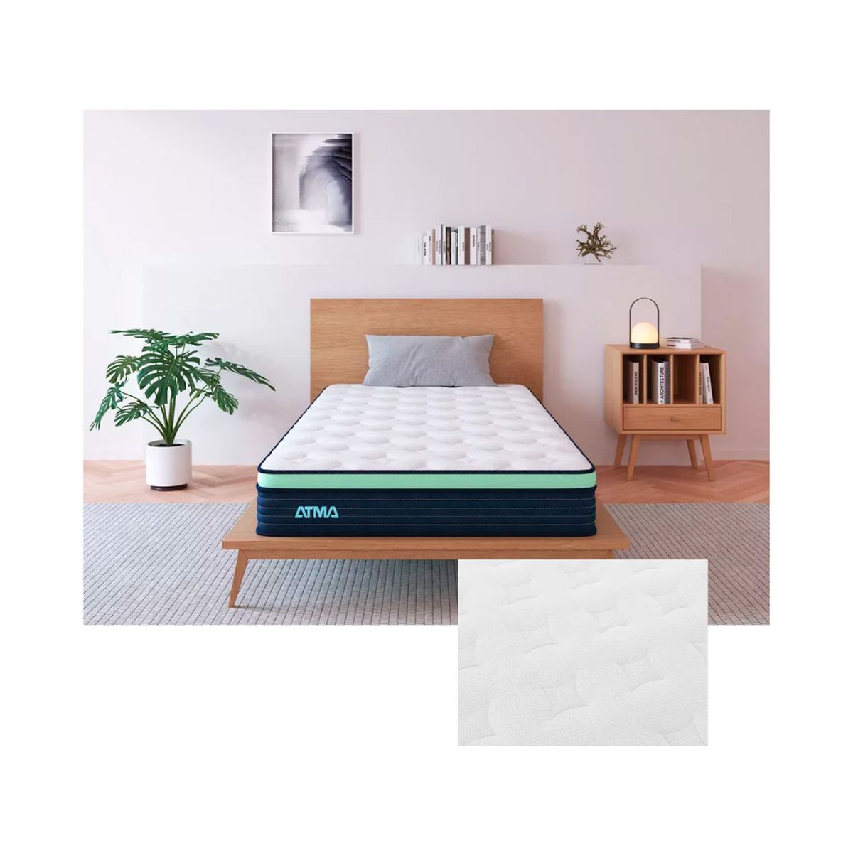 ATMA - Colchon de Resortes Atma One Individual 1 Plaza 90x190