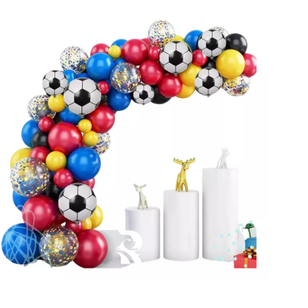 GENERICO - Bouquet Globos Cumpleaños Niño Set Futbol