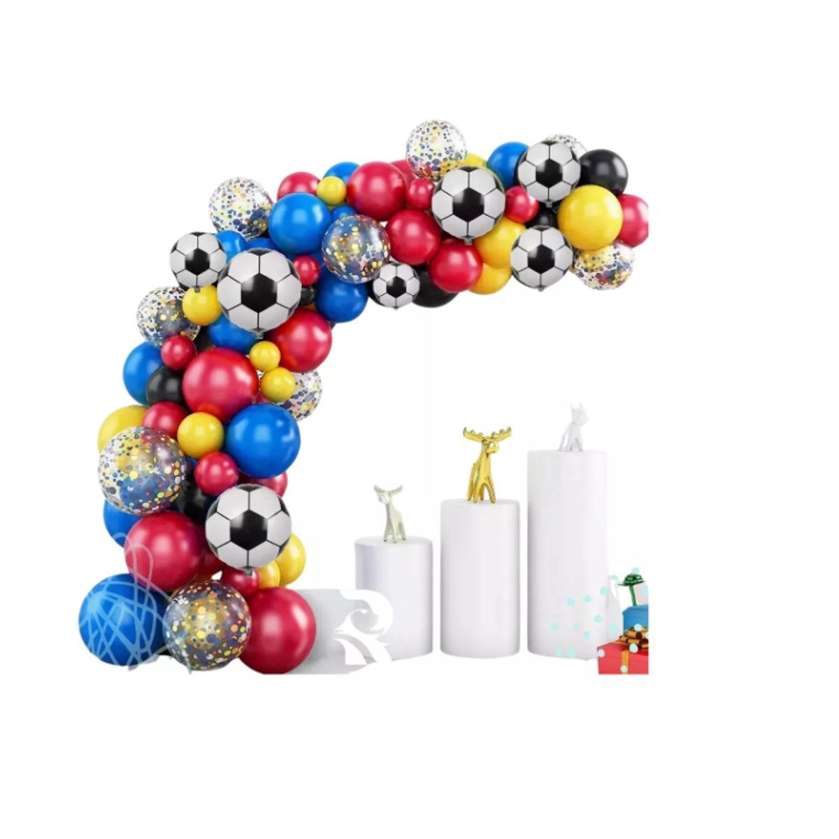 GENERICO - Bouquet Globos Cumpleaños Niño Set Futbol