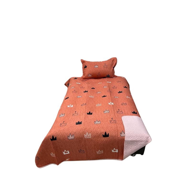 GENERICO - Cubrecama Verano Delgado Quilt Estampados Plaza y Media