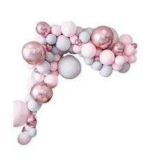 RAGNAR - Bouquet Globos Cumpleaños Set Tipo Cadena Rosado Fiesta