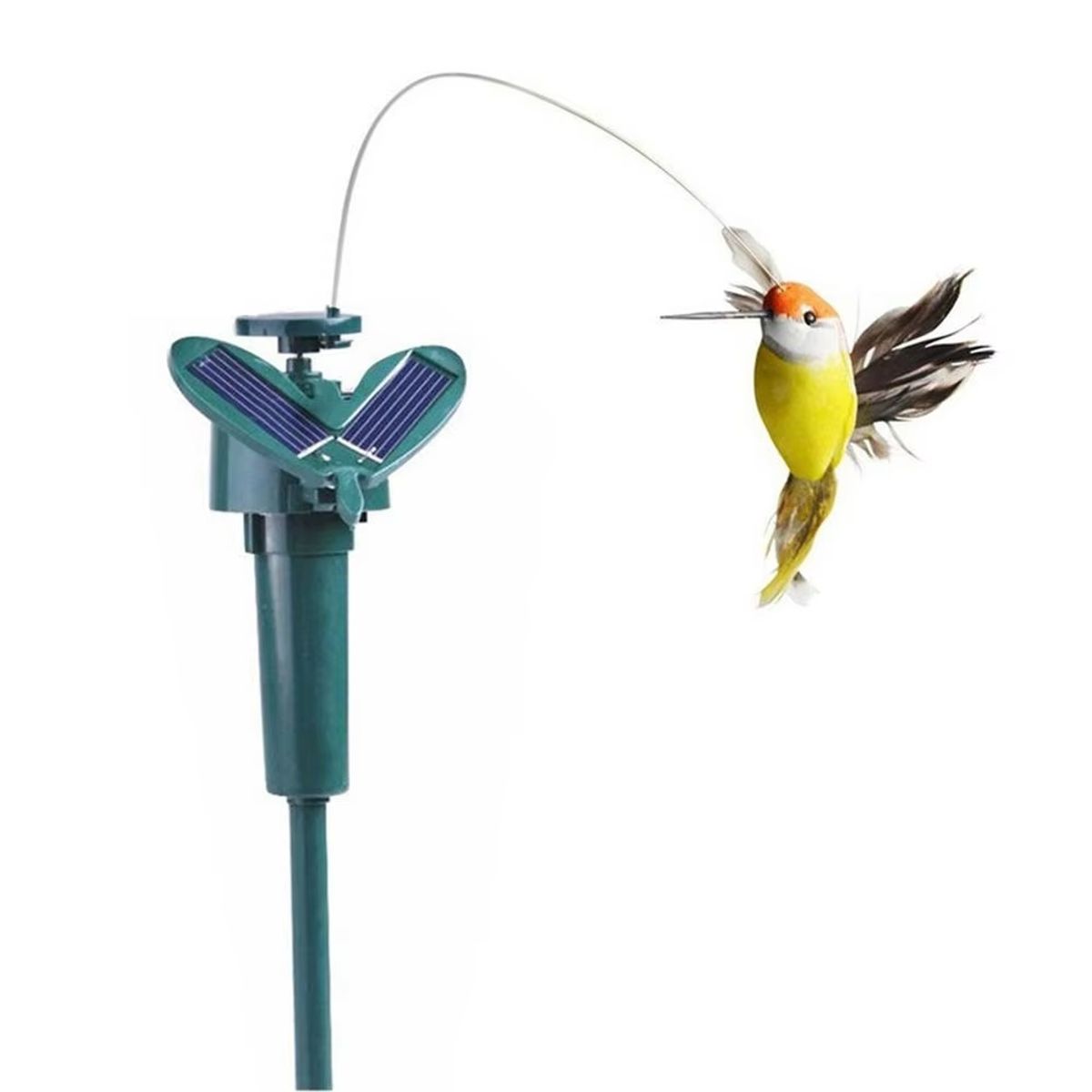 GENERICO - Colibri Picaflor Volador Estaca Jardin Solar Decorativo