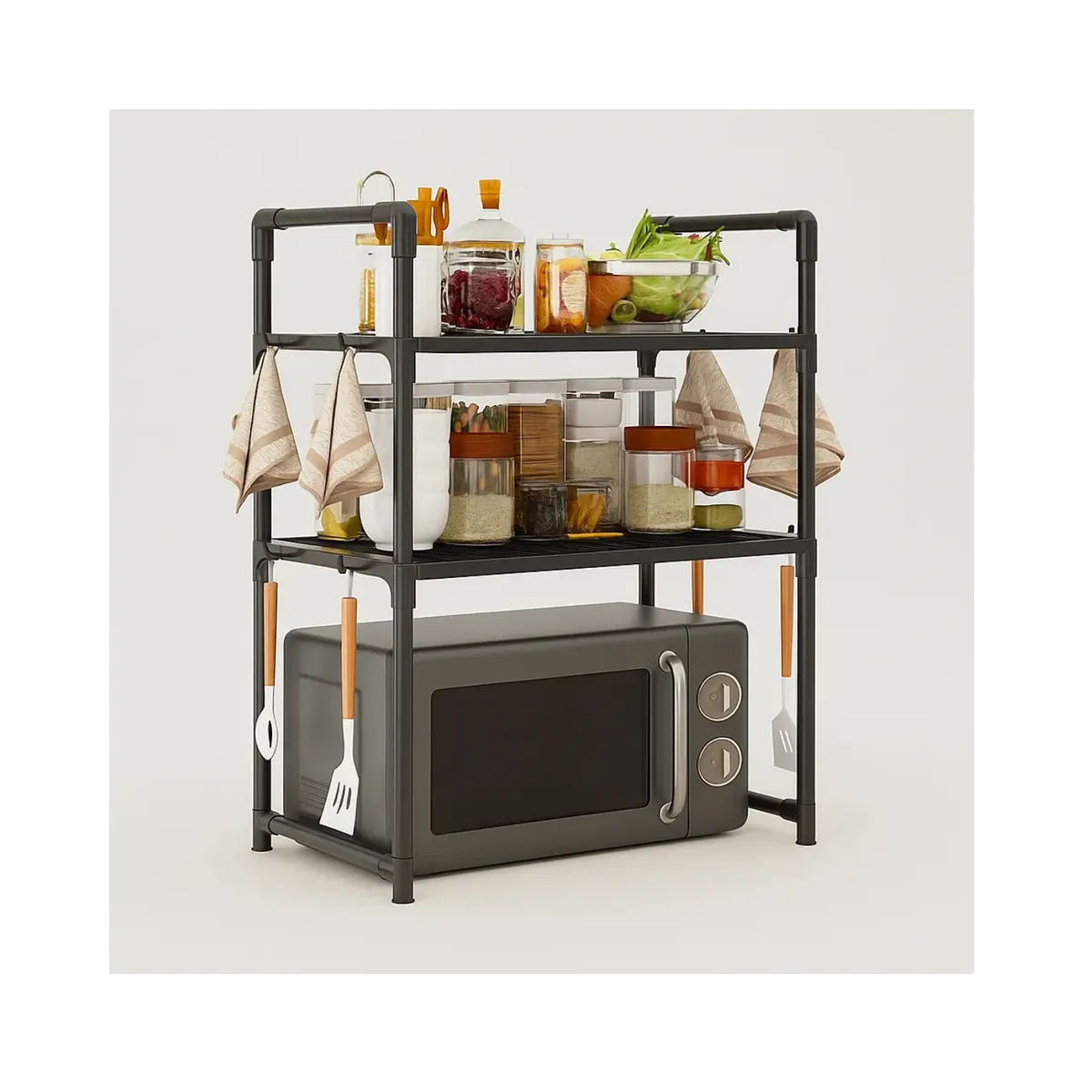 GENERICO - Organizador Cocina Repisa Estante Microondas Microondas