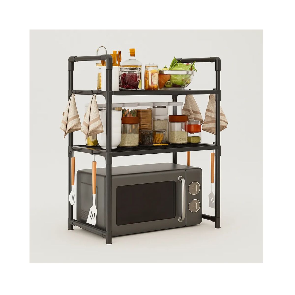 GENERICO - Organizador Cocina Repisa Estante Microondas Microondas