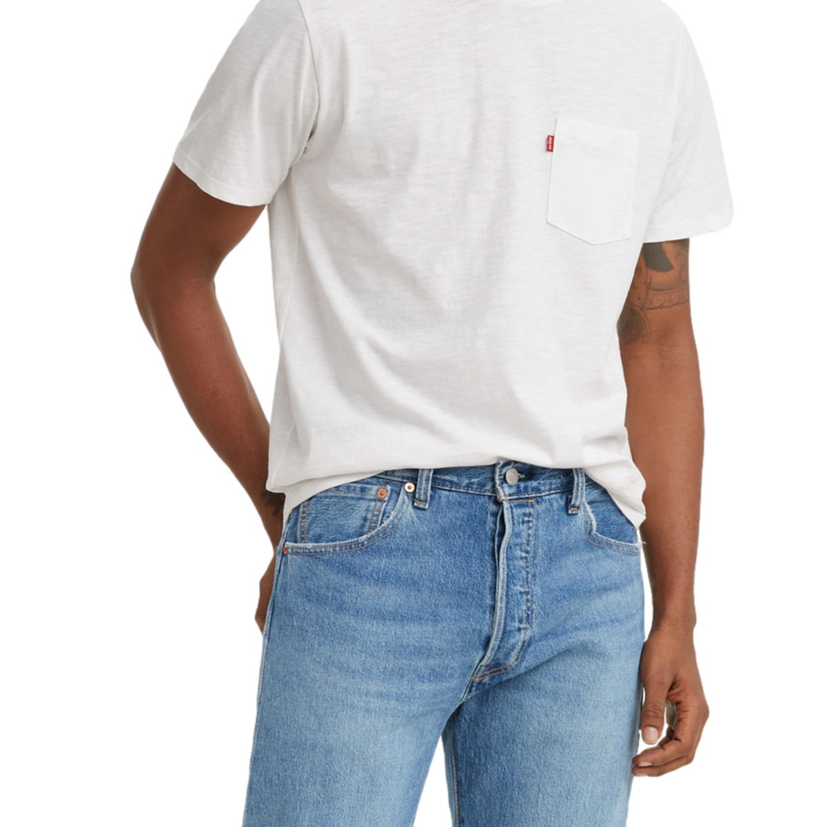 LEVIS - Polera Hombre Classic Pocket Tee Blanco Levis