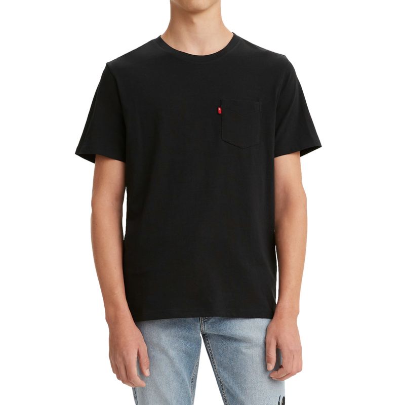 LEVIS - Polera Hombre Classic Pocket Tee Negro Levis