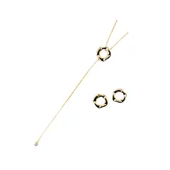 JOYAS MONTERO - Conjunto Leonor Gold en Baño de Oro 24k