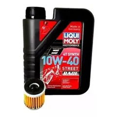 GENERICO - Aceite liqui Moly 10w40 full sintético + filtro Yamaha R15 v1 - v3 original