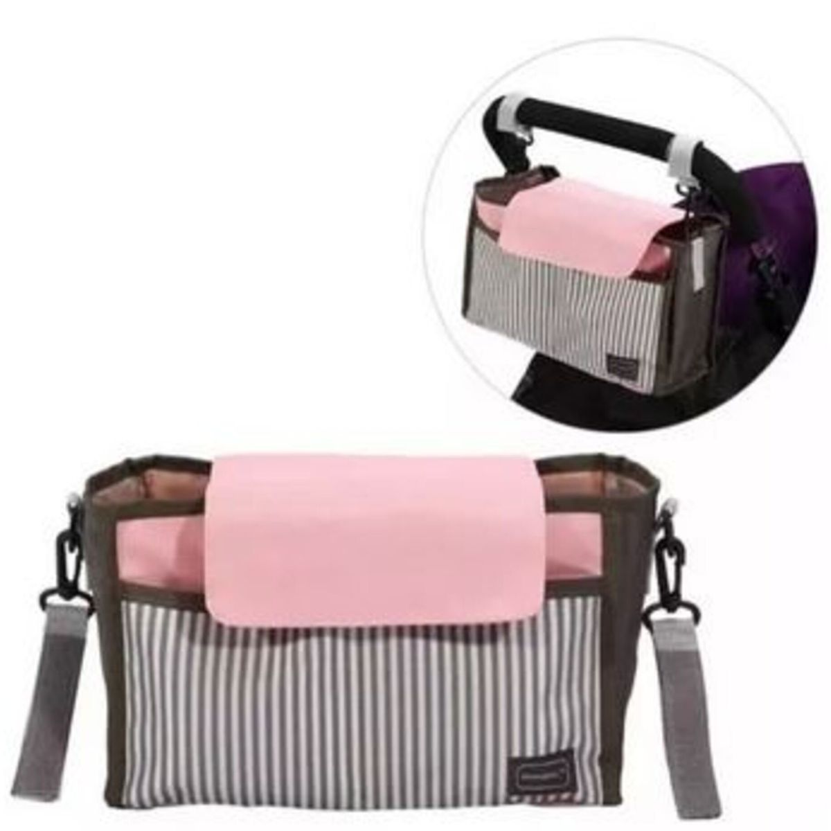 GENERICO - Bolso organizador coche bebe  color Rosado Niña