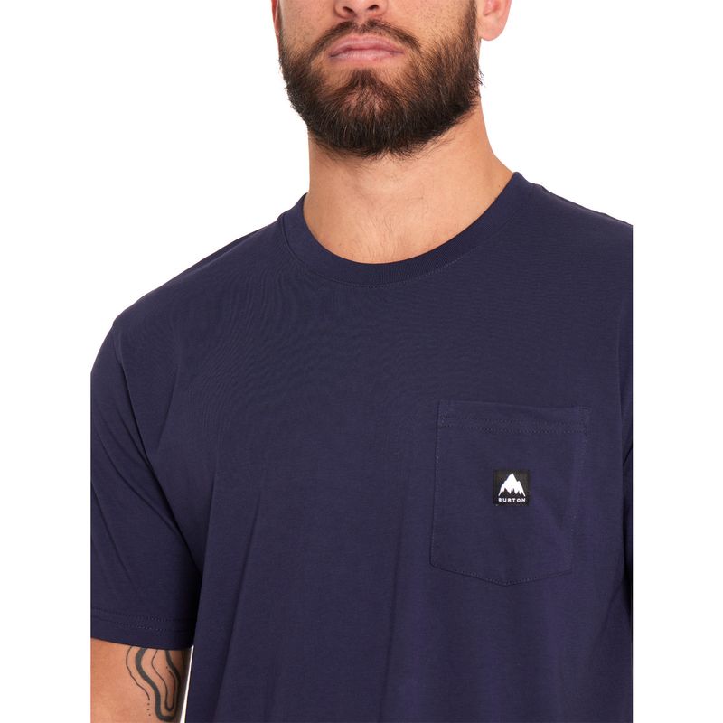 BURTON - Polera Manga Corta Hombre Azul BURTON
