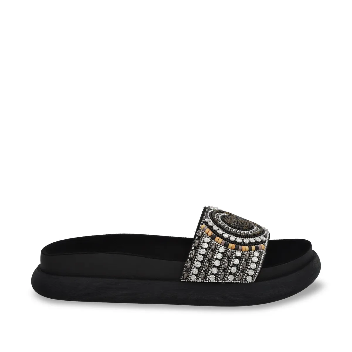 GOTTA - Sandalia Mujer Negra Plana 53704 Gotta
