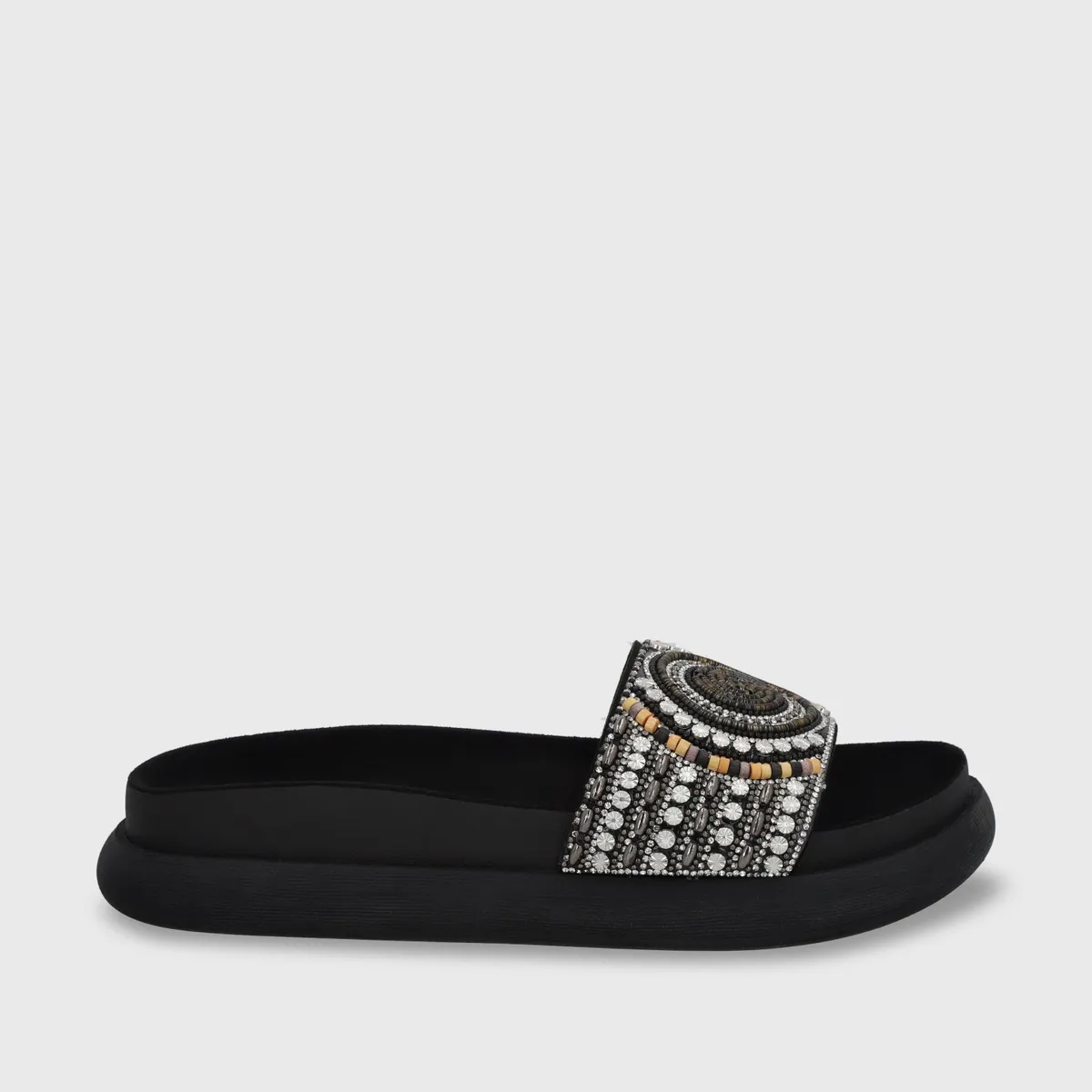 GOTTA - Sandalia Mujer Negra Plana 53704 Gotta