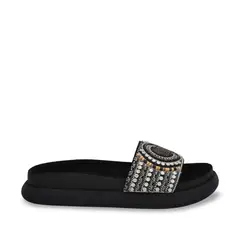 GOTTA - Sandalia Mujer Negra Plana 53704