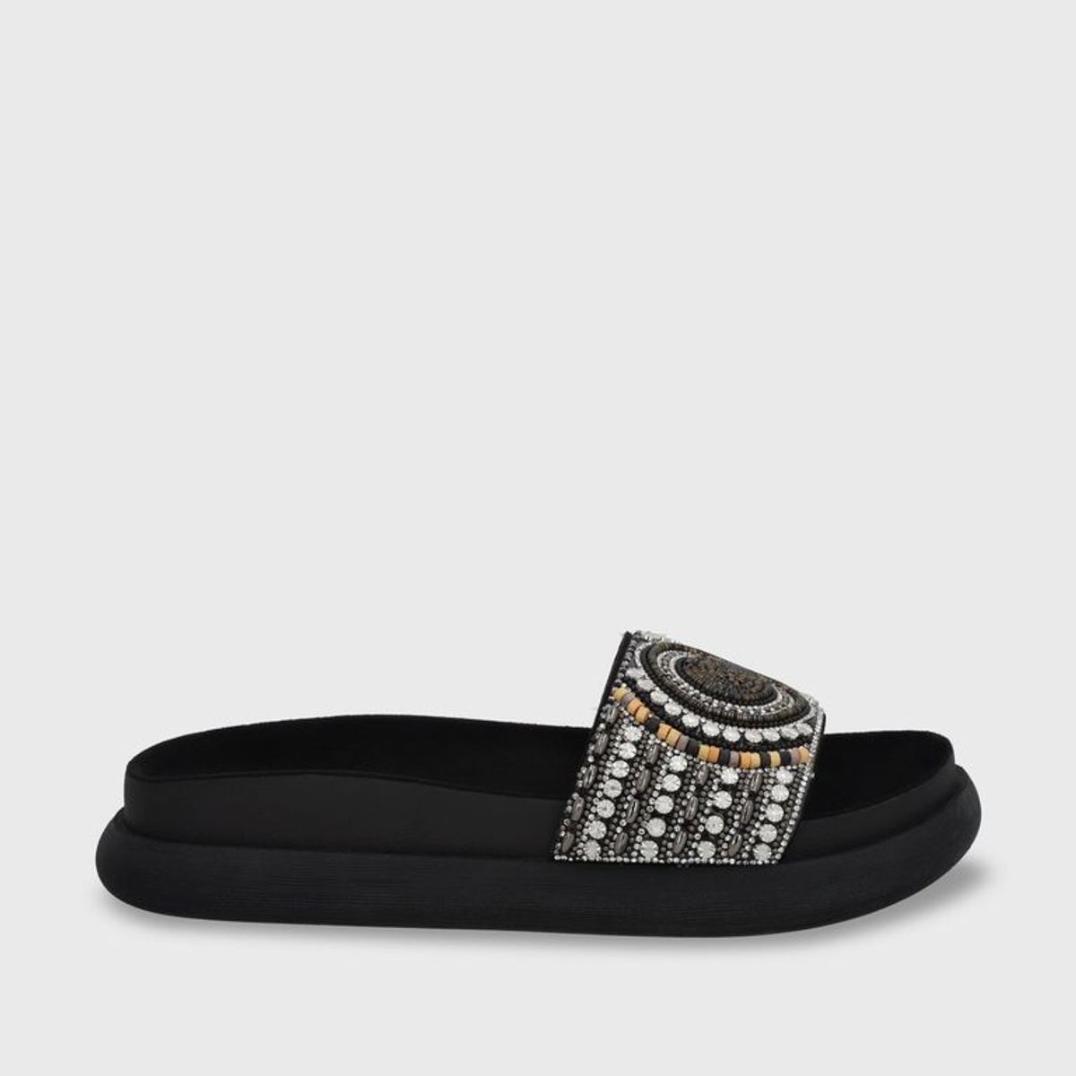 GOTTA - Sandalia Plana Negra Mujer 53704
