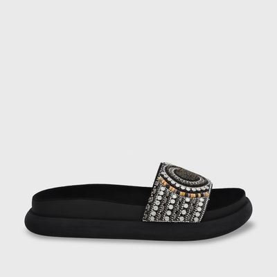 Imagen 2 del producto Sandalia Mujer Negra Plana 53704