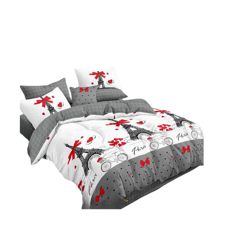 GENERICO - Cubrecama Verano Delgado Quilt Estampados Plaza y Media