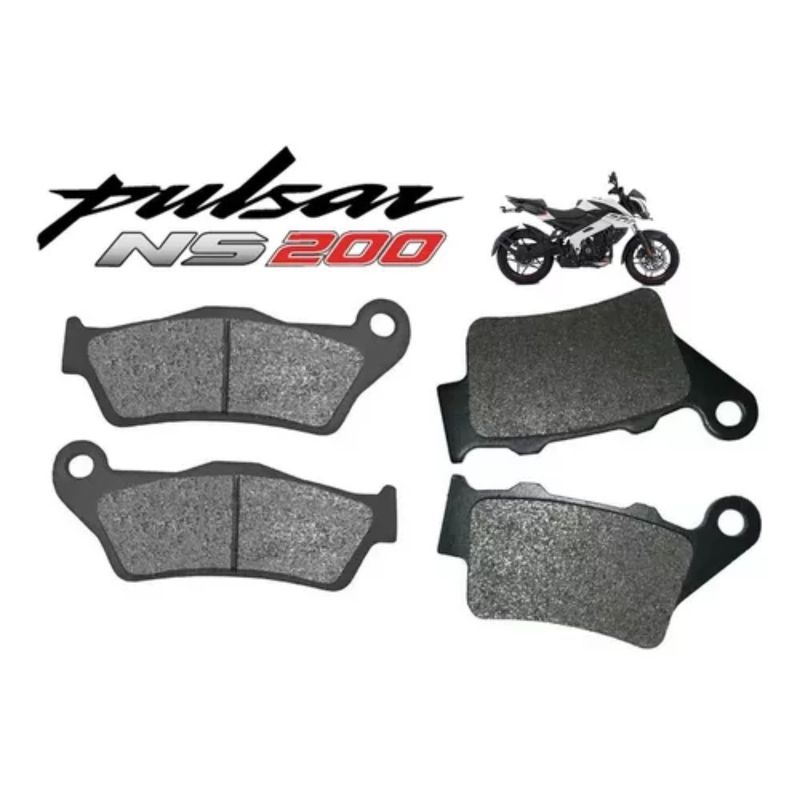 GENERICO - Kit de Patillas delanteras y traseras Bijaj Pulsar 200 Ns