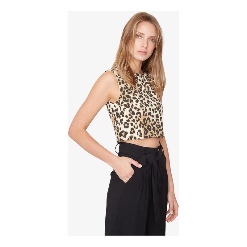 JACINTA TIENDA - Polera Ale animal print Jacinta Tienda