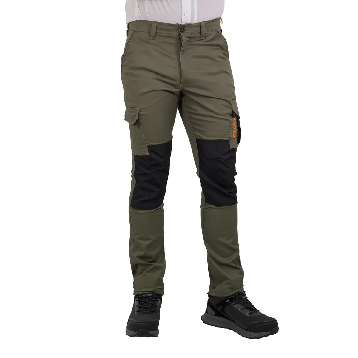 HARDWORK - Pantalón Cargo HW Dakota Spandex Verde Oliva