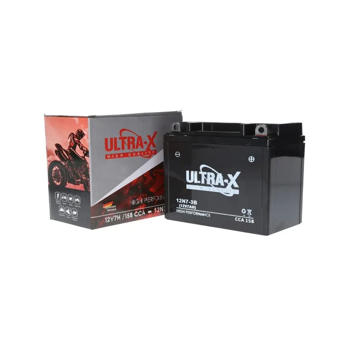GENERICO - Bateria Ultrax de Motos Voltaje 12 amperios 3 YTX4