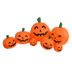 HALLOWEEN - FAMILIA DE CALABAZAS INFLABLE LED 22M