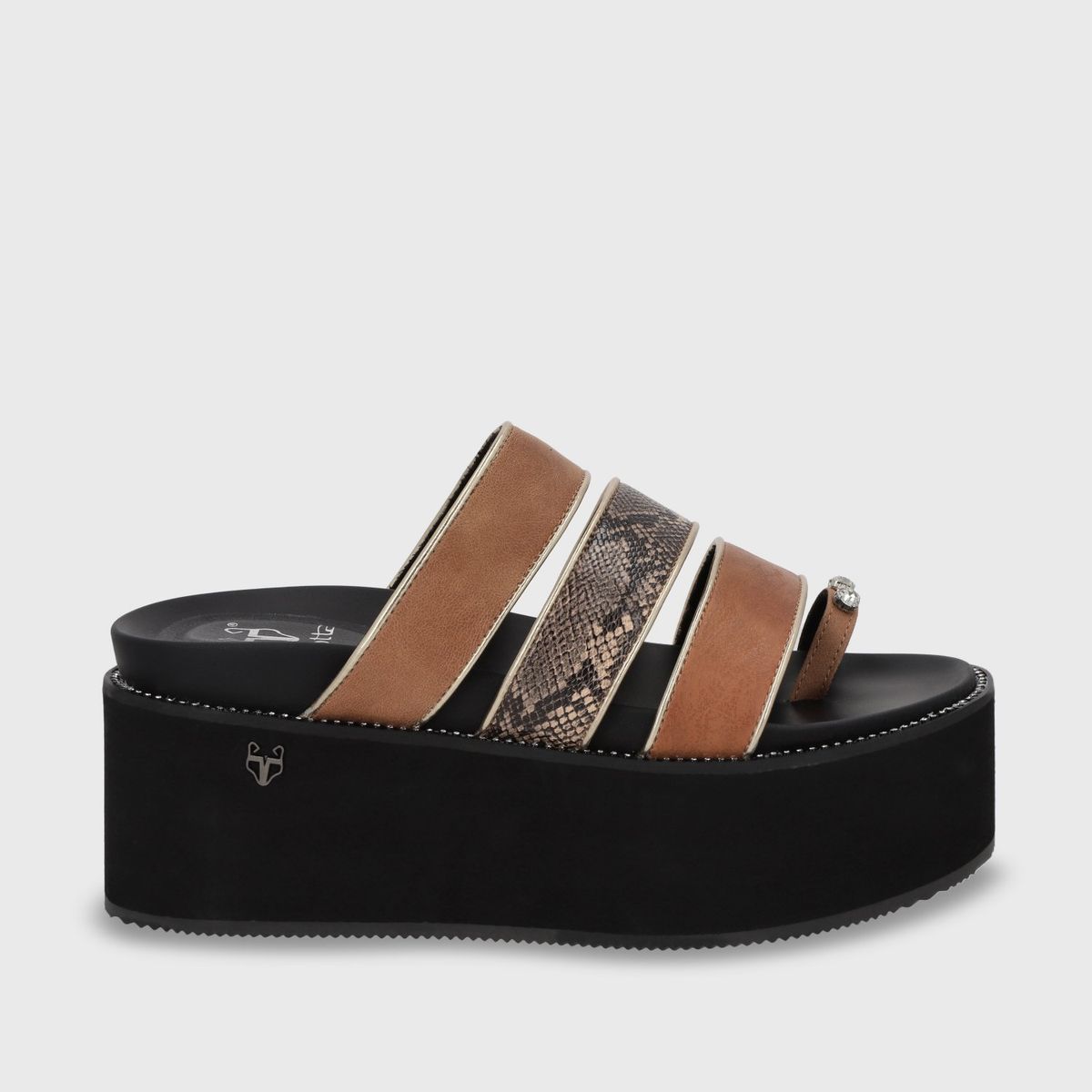 GOTTA - Sandalia Mujer Beige Plataforma 15662 Gotta