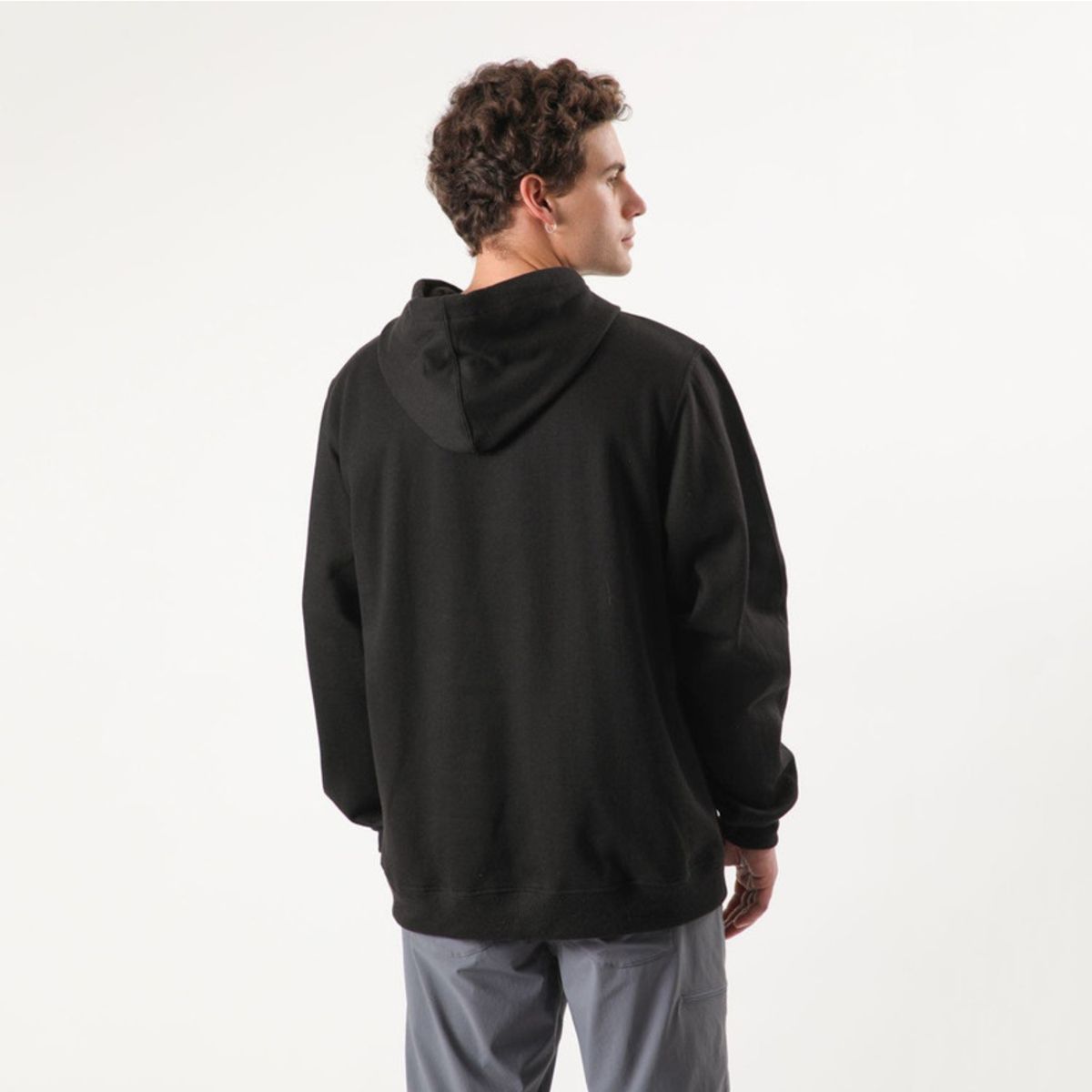 MARMOT - Polerón Chest Logo Hoody Hombre Negro