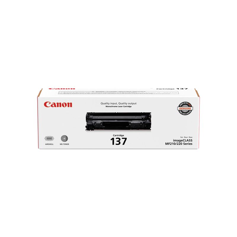 CANON -  Tóner Canon 137 Láser 2400 páginas Negro CANON