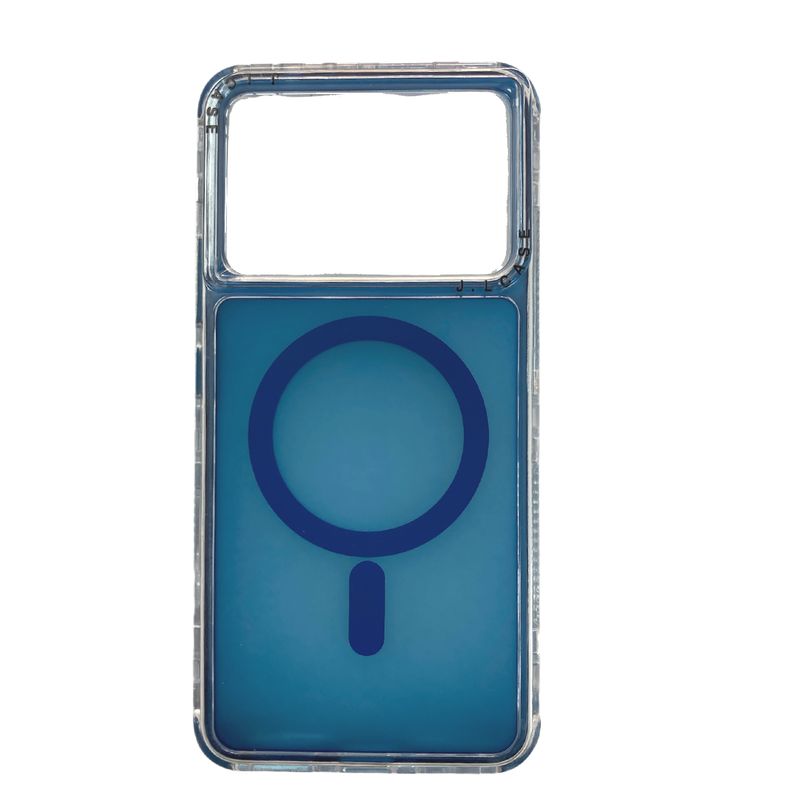 JOIGO - Carcasa Antigolpe 360 Para Xiaomi Poco X6 Pro Magsafe Azul.