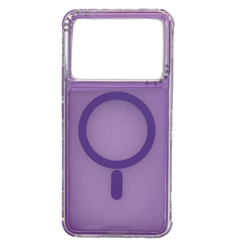 JOIGO - Carcasa Antigolpe 360 Para Xiaomi Poco X6 Pro Magsafe Lila