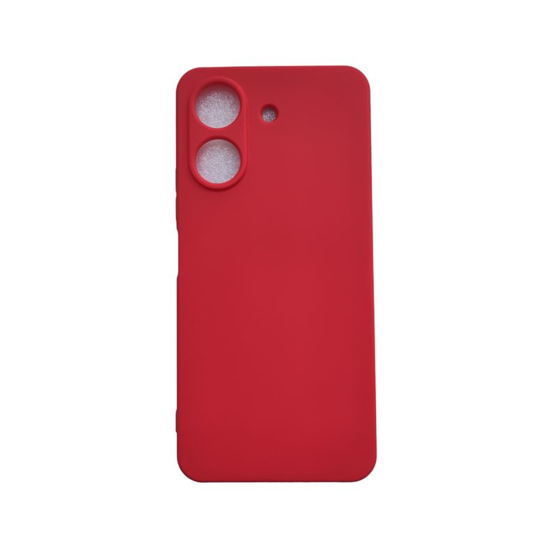 GENERICO - Carcasa Silicona Colores para Xiaomi Redmi 13c 4g - Rojo